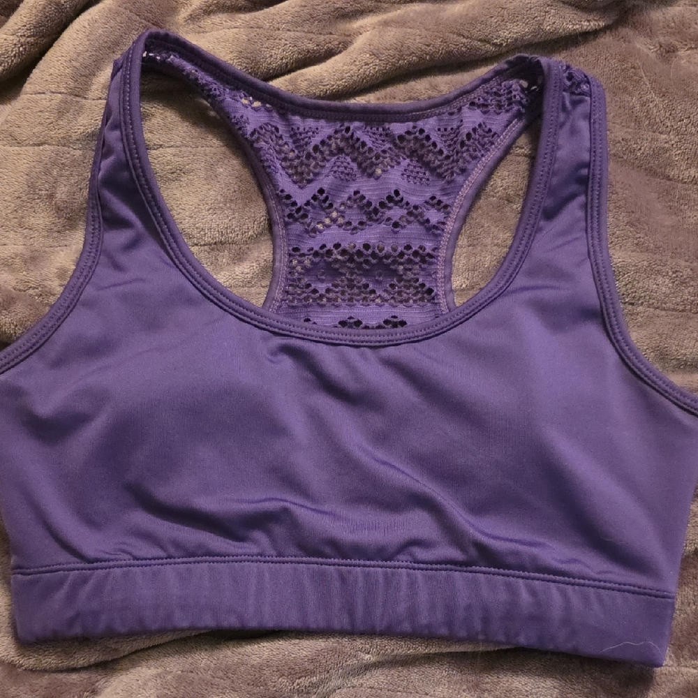 ZYIA Purple Racerback Sports Bra